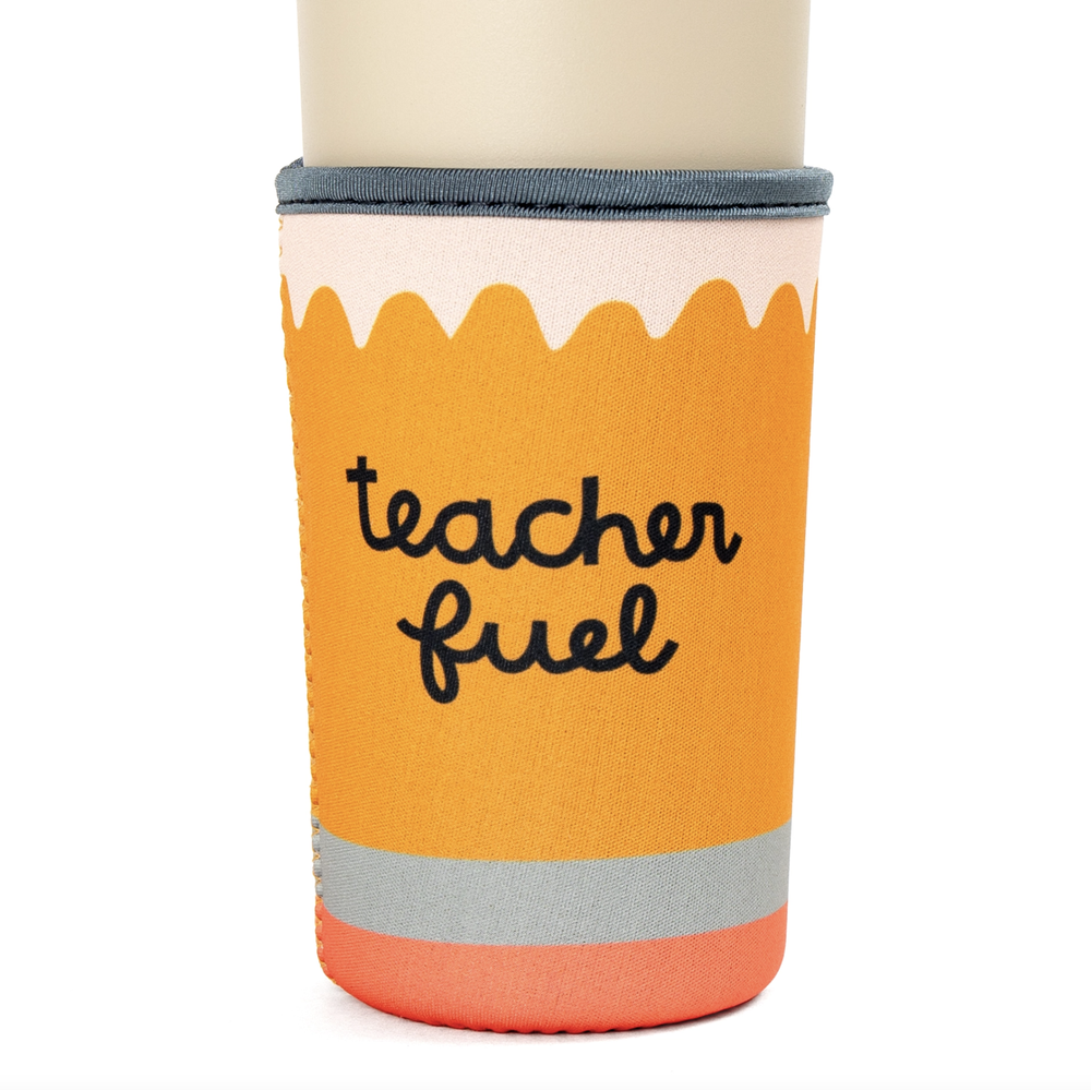 Made To Teach + Teacher Fuel Coffee Sleeve — The Purple Wagon